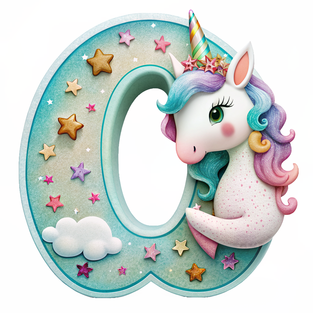 Unicorn Alfabet og Nummer