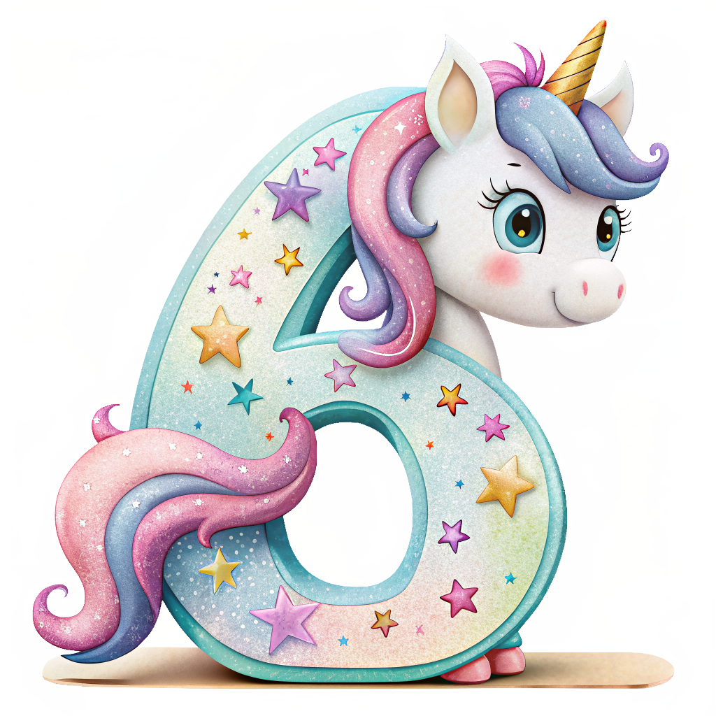 Unicorn Alfabet og Nummer