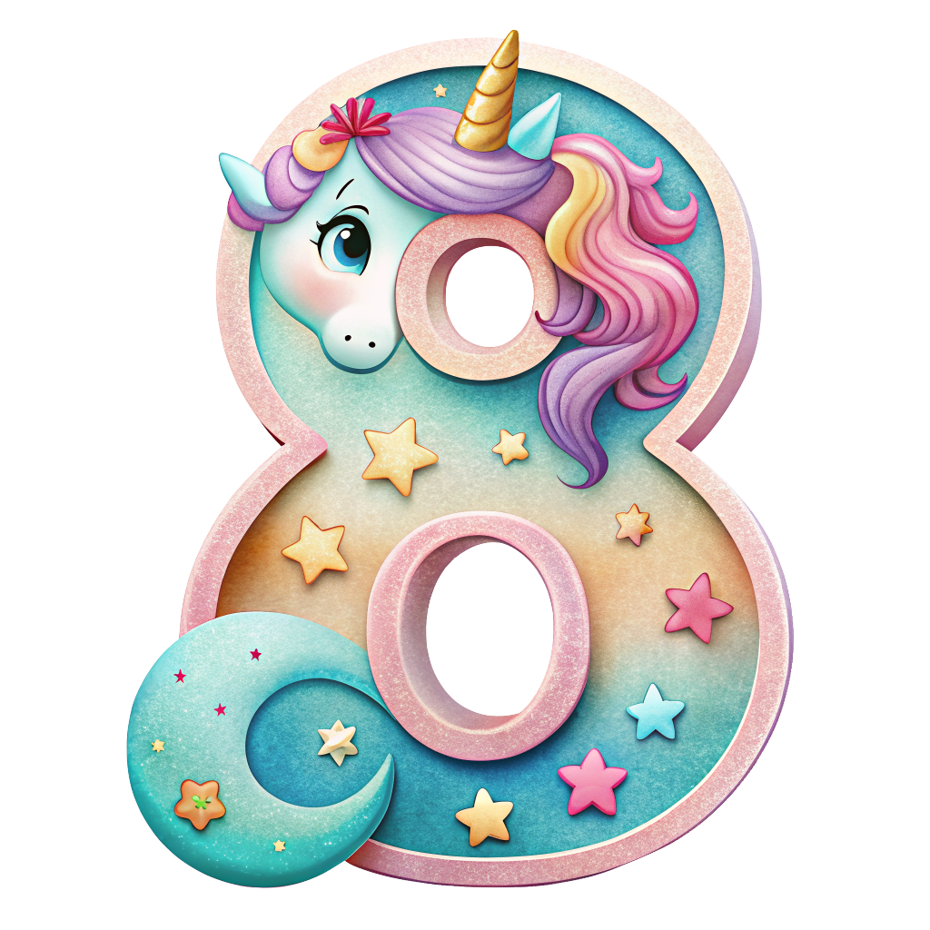 Unicorn Alfabet og Nummer