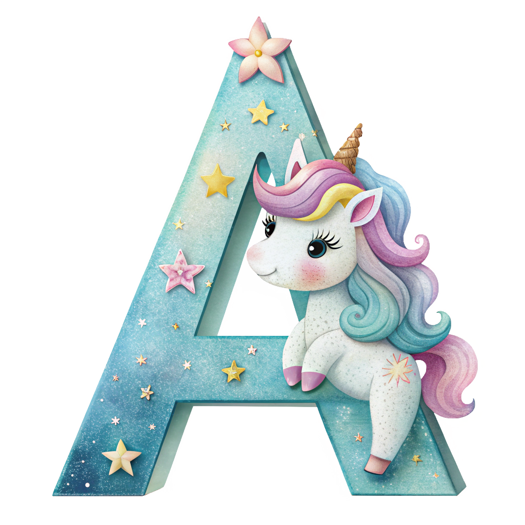 Unicorn Alfabet og Nummer