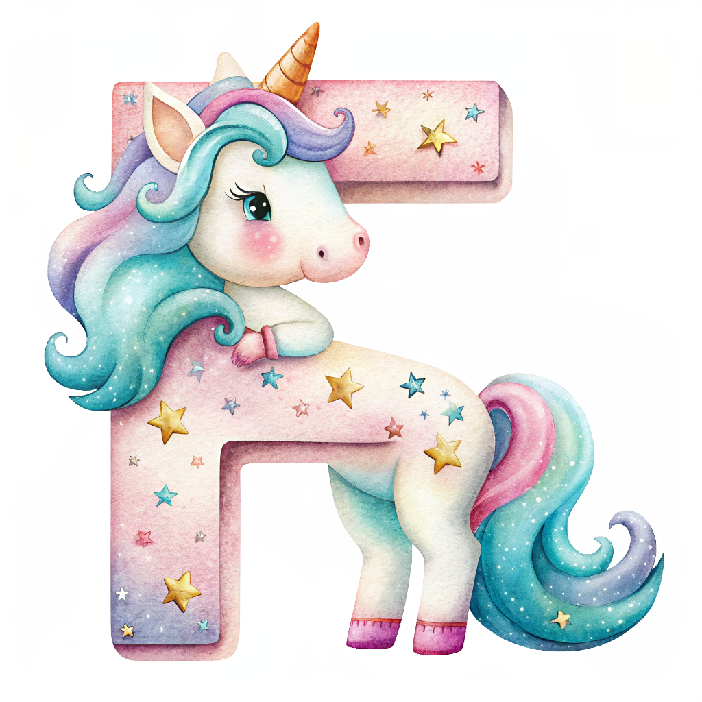 Unicorn Alfabet og Nummer