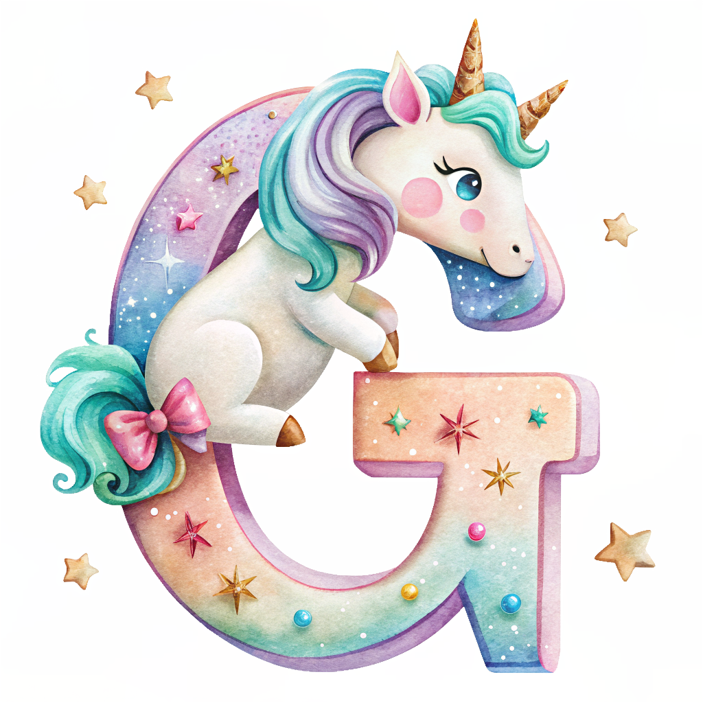 Unicorn Alfabet og Nummer
