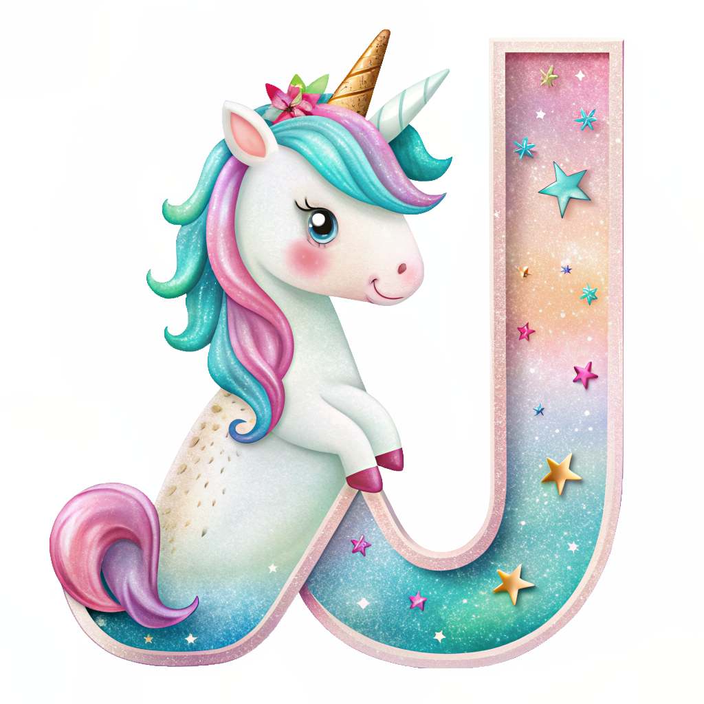 Unicorn Alfabet og Nummer