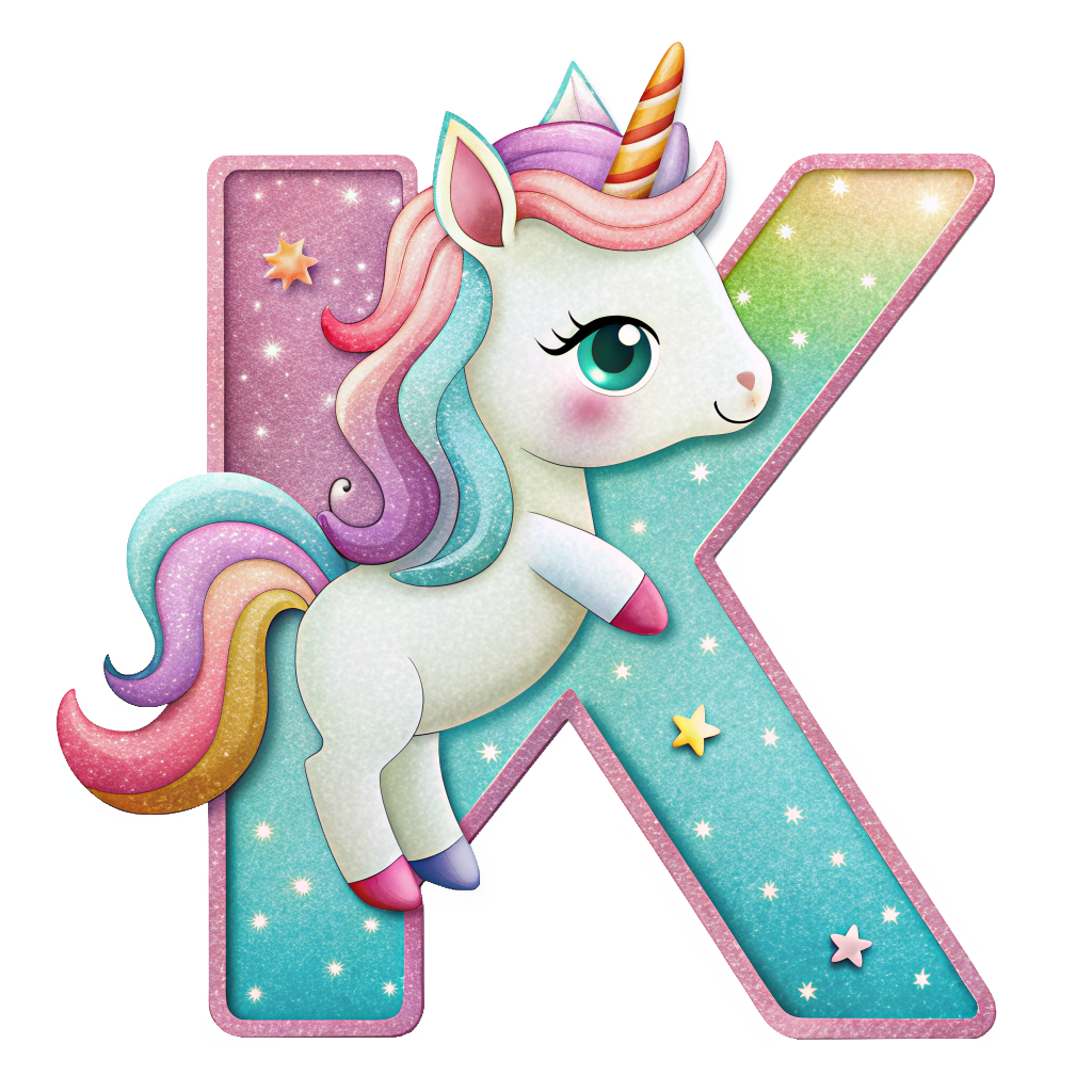 Unicorn Alfabet og Nummer