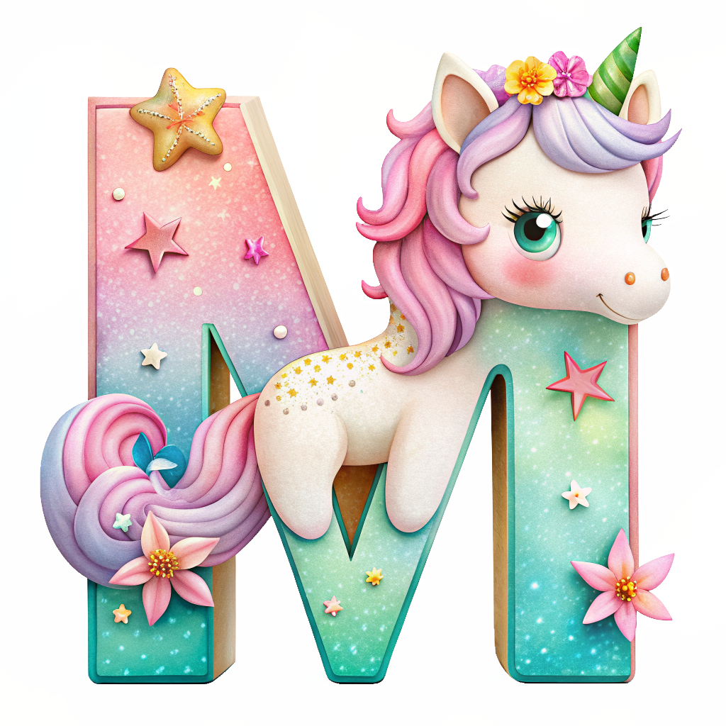 Unicorn Alfabet og Nummer