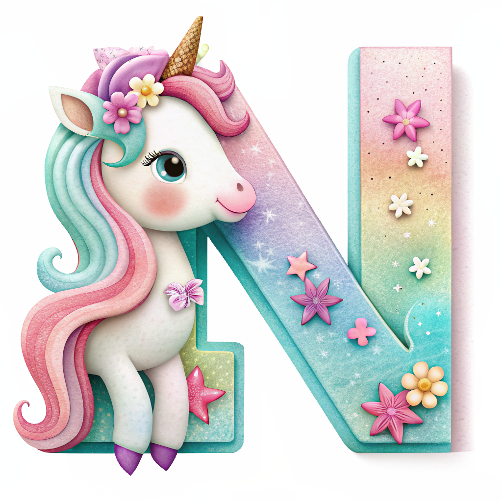 Unicorn Alfabet og Nummer