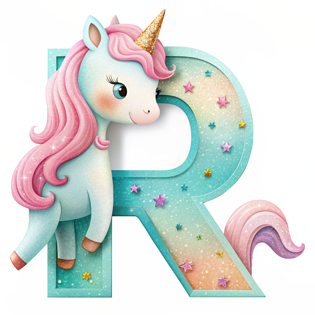 Unicorn Alfabet og Nummer