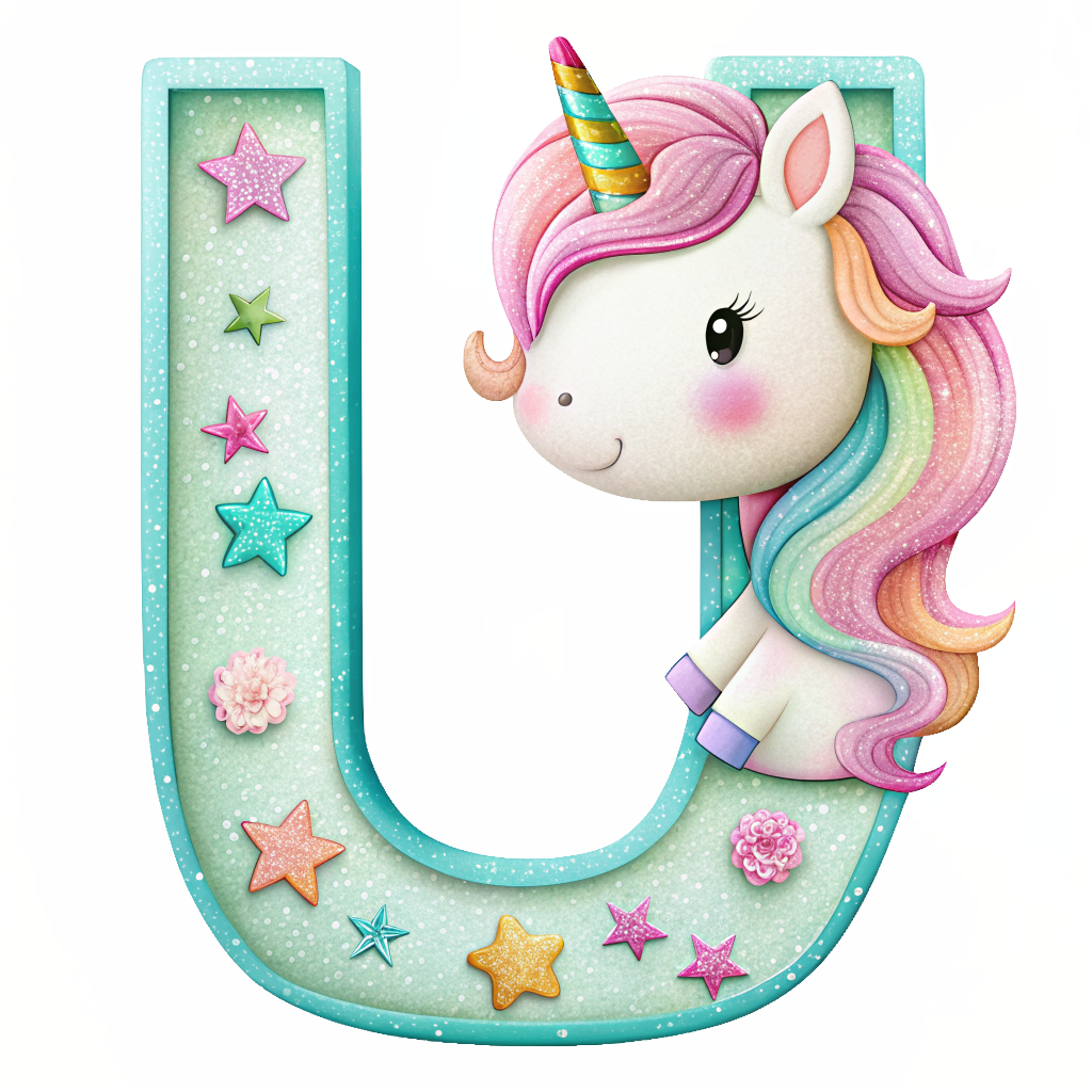 Unicorn Alfabet og Nummer