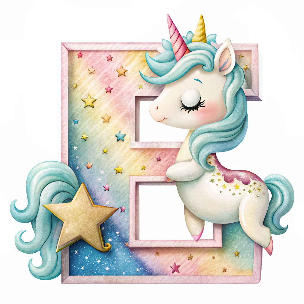 Unicorn Alfabet og Nummer