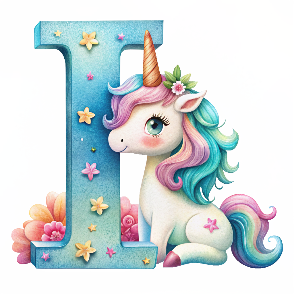 Unicorn Alfabet og Nummer