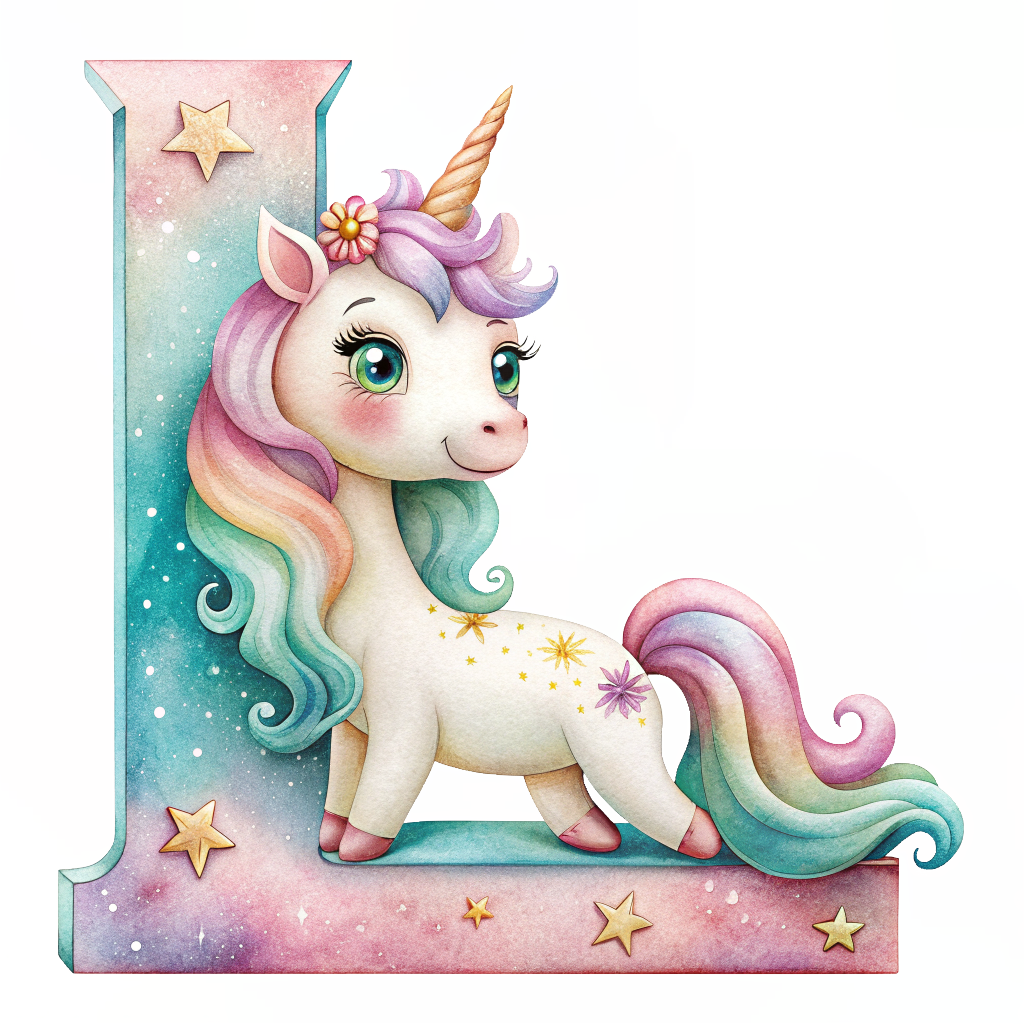 Unicorn Alfabet og Nummer