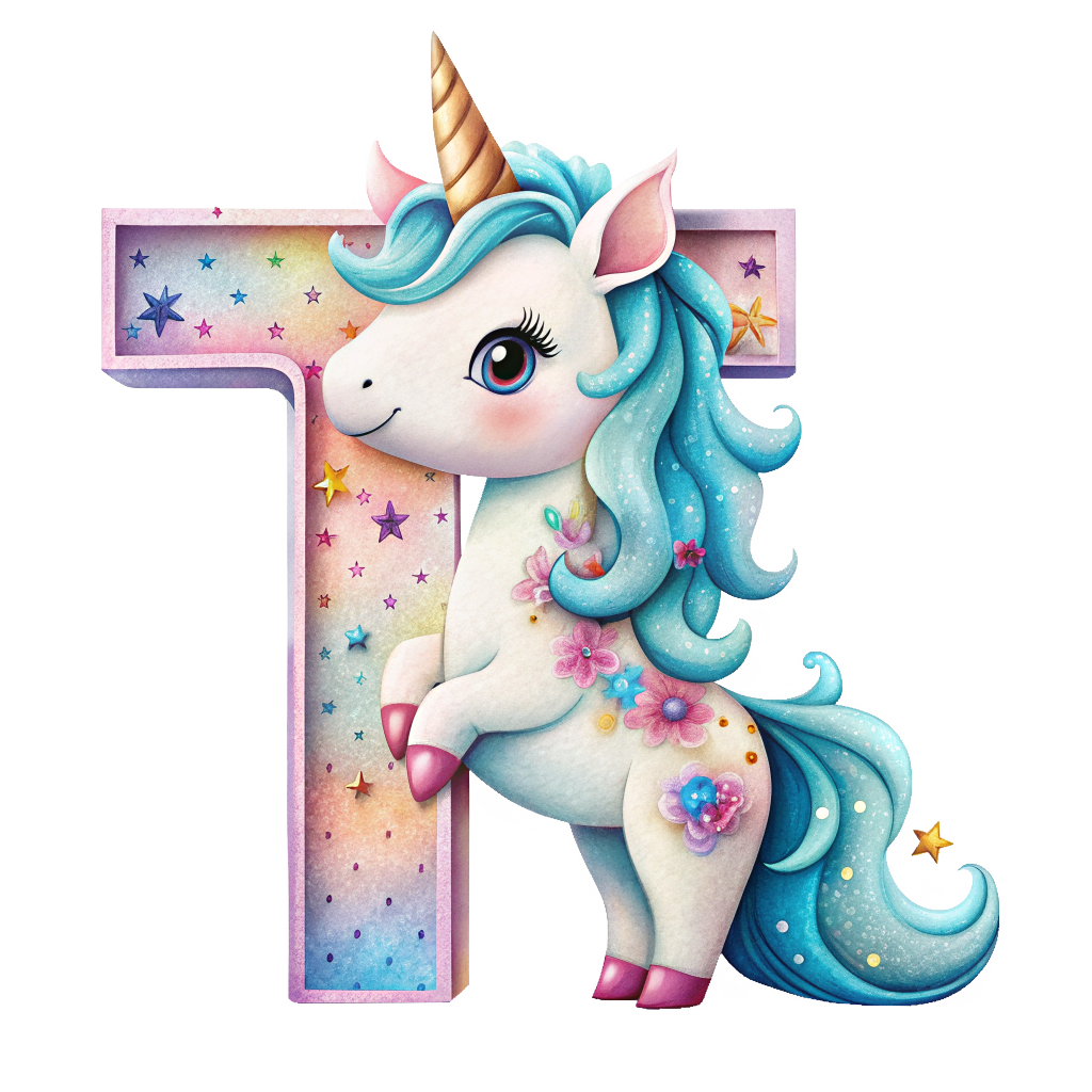 Unicorn Alfabet og Nummer