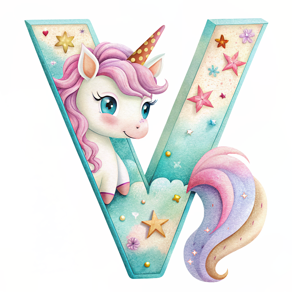 Unicorn Alfabet og Nummer