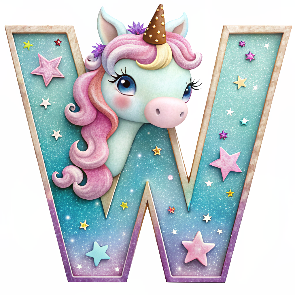 Unicorn Alfabet og Nummer