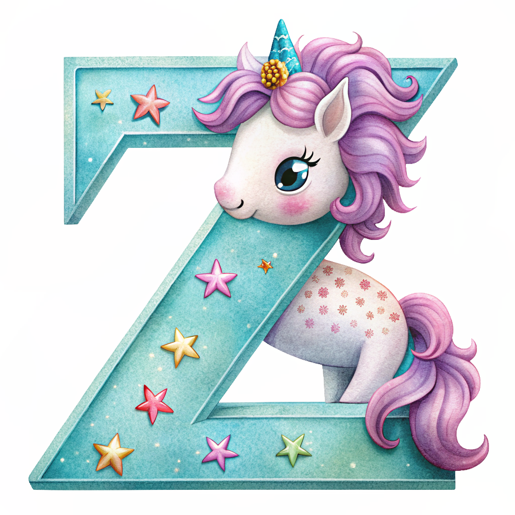 Unicorn Alfabet og Nummer